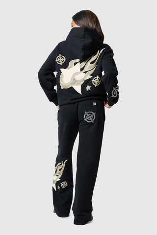 Womens Shoot For The Stars Hood - Black