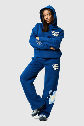 Womens Shoot For The Stars Hood - Ocean Navy