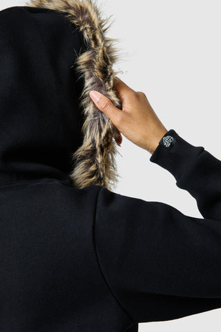 Capuche Yasmin pour femme - Noir