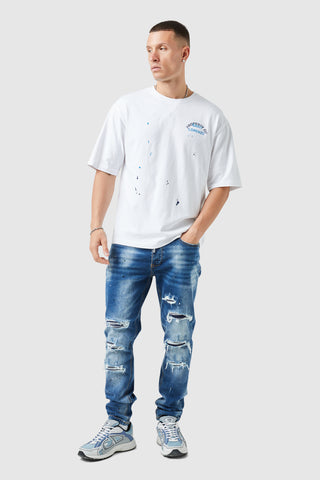 St Lorenzo Painter Tee - White