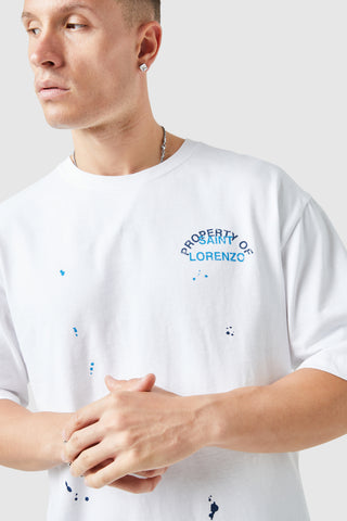 St Lorenzo Painter Tee - White