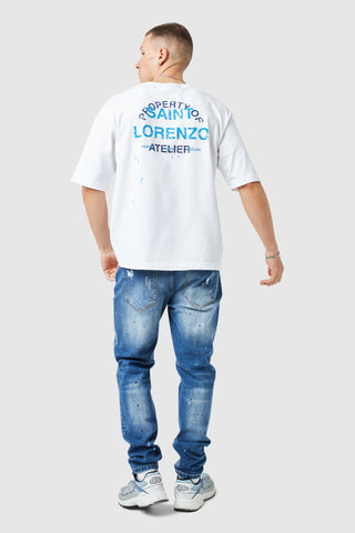 St Lorenzo Painter Tee - White