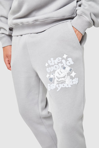 World Is Yours Jogger - Staalgrijs