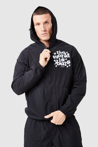 World Is Yours Shell Tracksuit - Black