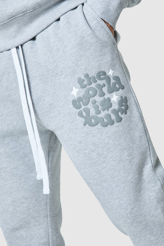 World Is Yours Tracksuit 2.0 - Grey Marl