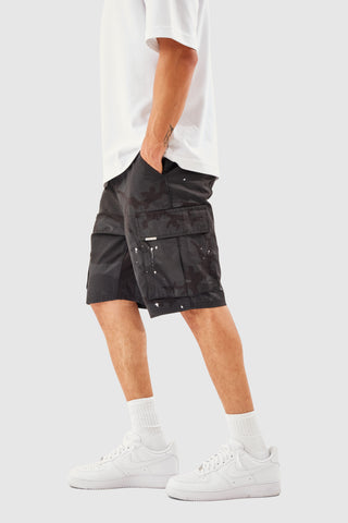 General Cargo Short - Black Camo