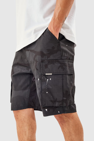 General Cargo Short - Black Camo