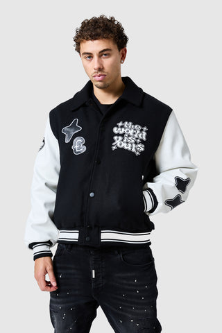 World Is Yours Varsity - Black/Off White