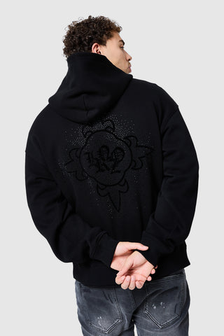 Icon Diamante Hood - Black
