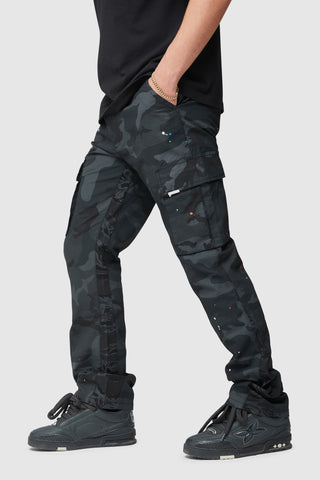 General Cargo Flare Pant - Black Camo