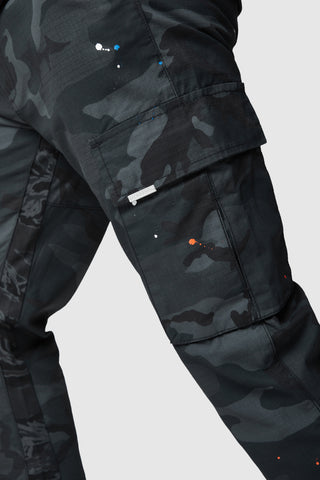 General Cargo Flare Pant - Black Camo