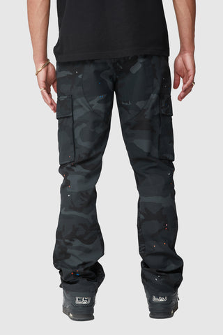 General Cargo Flare Pant - Black Camo