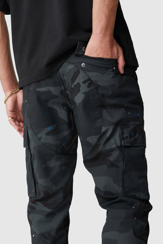 General Cargo Flare Pant - Black Camo