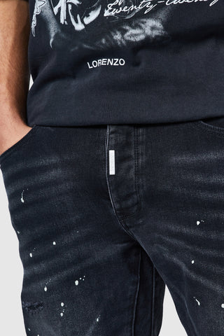 Jean Oasis 2.0 - Noir/Bleach