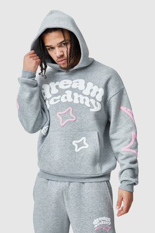 Dream Acdmy Hood Twinset - Grey Marl