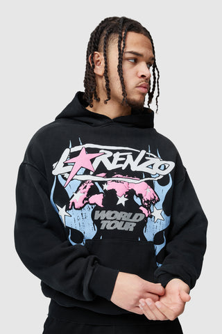 World Tour Hood Twinset - Black