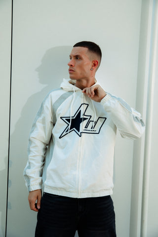 LW Star Windbreaker - White