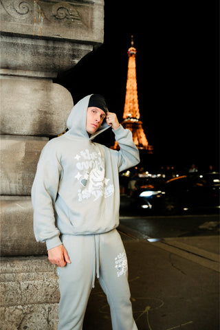 World Is Yours Hood - Staalgrijs